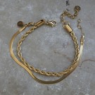 A&C Oslo Armbånd, unisex, Steel snake chain, G thumbnail