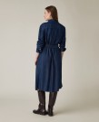 LEXINGTON Skjortekjole i lyocell – Mørk denimblå thumbnail