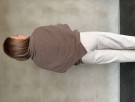 RÊVE Louise trekantskjerf, beige melange, merinoull og cashmere thumbnail
