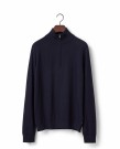 LEXINGTON Merino ullgenser med half-zip, mørk blå thumbnail