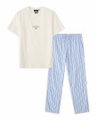 LEXINGTON pyjamassett herre – Blå/hvit stripet thumbnail