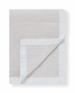 LEXINGTON Rutete Jacquard Sengeteppe Beige/Hvit 160x240cm thumbnail