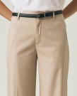 LEXINGTON Lys beige skreddersydde vide bukser thumbnail