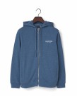 LEXINGTON Classic logo zip hettegenser blå melange thumbnail