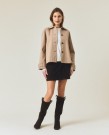LEXINGTON Kort Trenchcoat i Lys Beige thumbnail