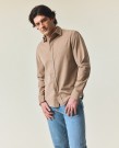 LEXINGTON Casual Skjorte i Kordfløyelsbomull, Beige thumbnail