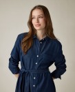 LEXINGTON Skjortekjole i lyocell – Mørk denimblå thumbnail