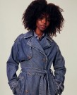 LEXINGTON Angelina Trenchcoat i denim thumbnail