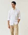 LEXINGTON Casual Linskjorte Hvit thumbnail