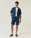 LEXINGTON Frottéshorts, mørkeblå thumbnail