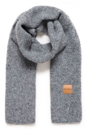 ICHI Alira Gråmelert skjerf