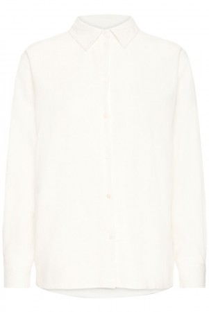 ICHI Linno Linskjorte – Hvit