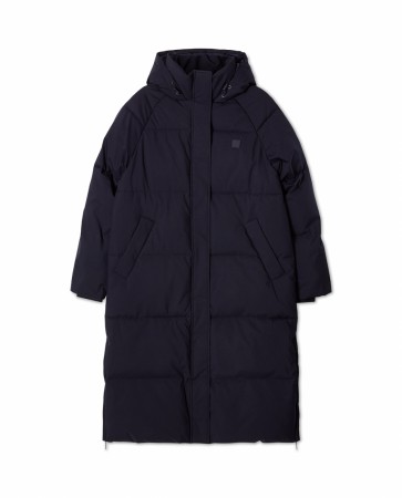 LEXINGTON Lang dunparkas – mørk blå