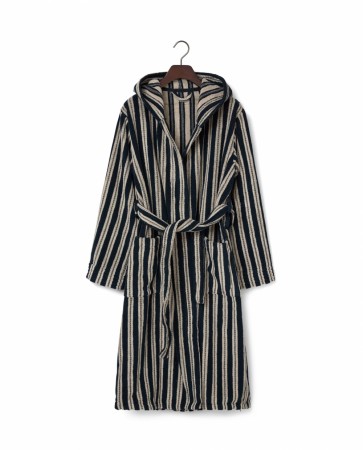 LEXINGTON Quinn morgenkåpe i bomull med hette