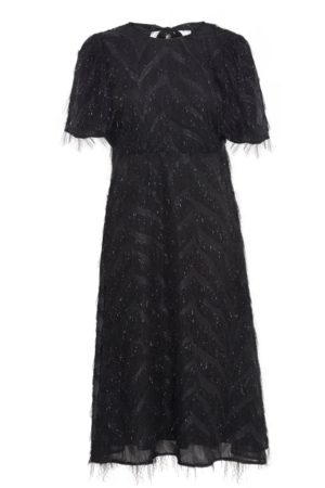 ICHI CHARLSTI Svart kjole med glitter