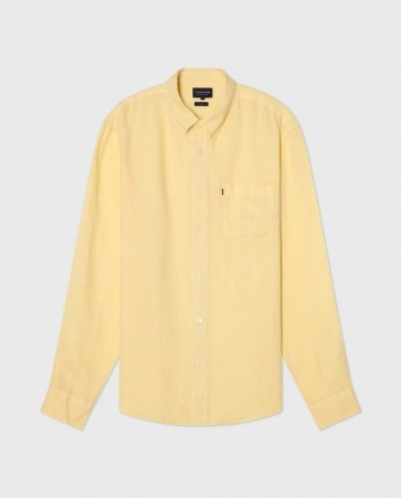 LEXINGTON Linskjorte – casual fit, gul
