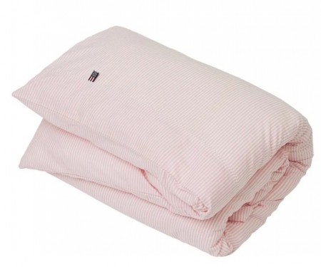 LEXINGTON Icons dynetrekk pinpoint baby rosa/hvit 80x100cm