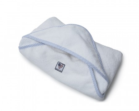 LEXINGTON Baby Badehåndkle Hvit/Blå