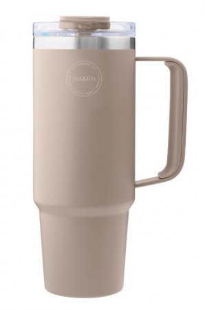 AYA&IDA Thermokopp med sugerør 880ml Creame beige