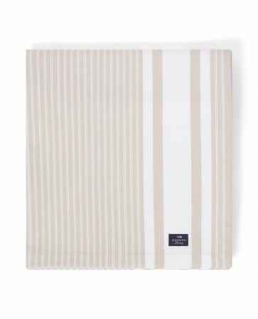 LEXINGTON Icons Oxford Stripete Duk, Beige/hvit 150x250 cm